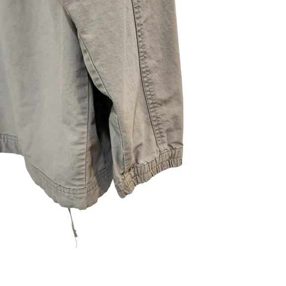 White Sierra Greige Hooded Full Zip Outdoors Casual Cotton Parka Jacket Medium - Picture 5 of 8